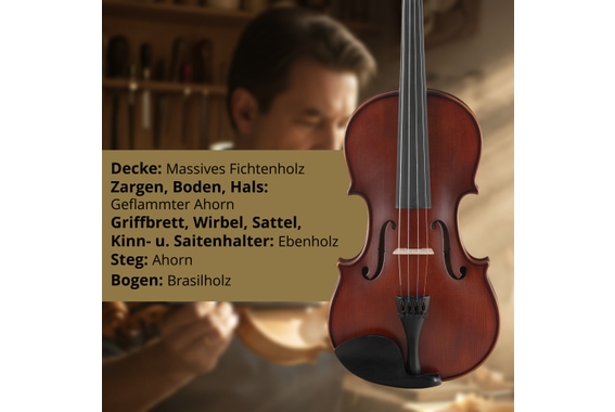 Classic Cantabile Brioso Set De Violín 4/4 image 2