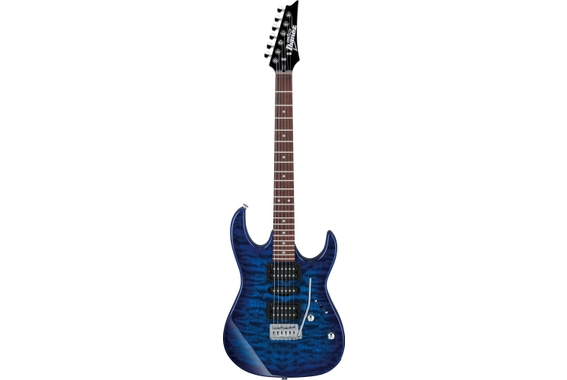 Ibanez GRX70QA-TBB Transparent Blue Burst image 2