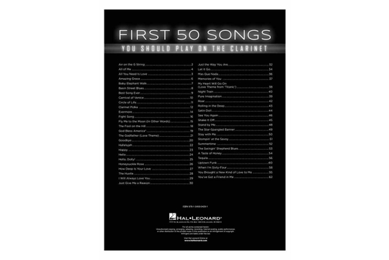 First 50 Songs You Should Play on the Clarinet image 2