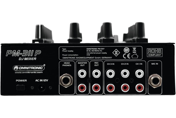 Omnitronic PM-311P Mixer DJ Con Lettore image 2