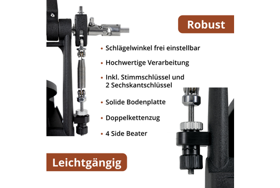 XDrum Pro Doppel Fußmaschine  - Retoure (Zustand: gut) image 2