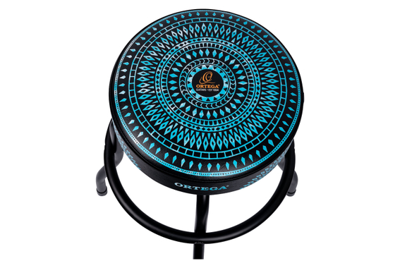 Ortega OBS24-BLKC 24" Bar Stool Blue Kaleidoscope image 2