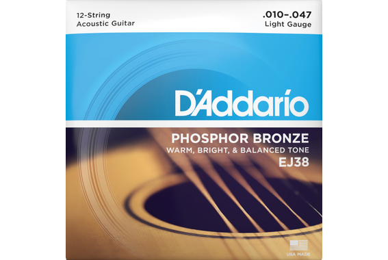 D'Addario EJ38 12-Snarig Light 3x Set image 2