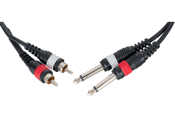 Pronomic J4RC-3 Audiokabel Stereo 6,3 mm Klinke/Cinch 3 m image 2