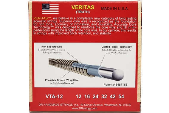DR Strings Veritas Acoustic VTA-12 Light 12-54 image 2
