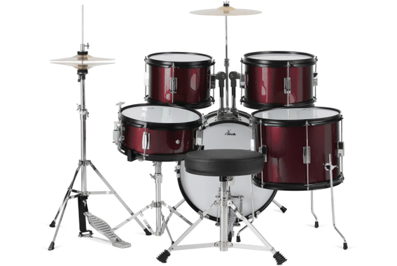 XDrum Junior Pro Kinder Schlagzeug Red inkl. Schule  - Retoure (Verpackungsschaden) image 2
