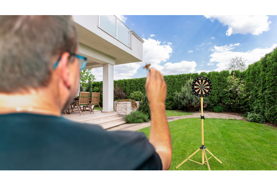 Stagecaptain DBS-1715C BullsEye Champion Cible de Fléchettes + Set Support Or image 2