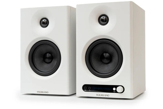 Vulkkano Pro4 Studiomonitore weiß Stativ Set image 2
