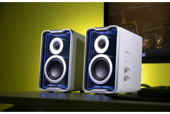 Edifier QR30 Gaming Lautsprecher White  - 1A Showroom Modell (Zustand: wie neu, in OVP) image 2