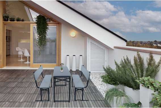 Stagecaptain BBB-119 GY Hirschgarten Bierzeltbank mit Lehne 119 cm Grau  - Retoure (Zustand: sehr gut) image 2