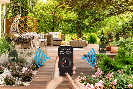 McGrey WPL-660GN BT 360° Enceinte Outdoor avec Bluetooth Vert 120 Watts image 2