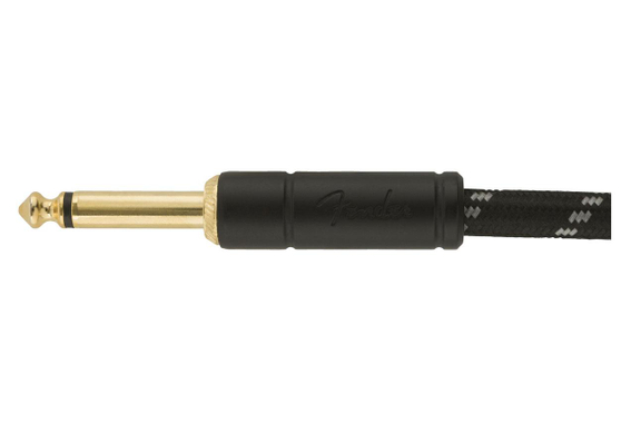 Fender Deluxe Series Cable Angled 3m Black Tweed image 2