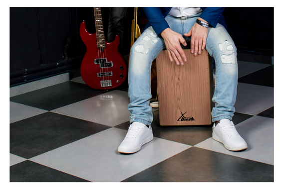 XDrum Cajon El Bajo Bass Port Black / Walnut incl. housse image 2