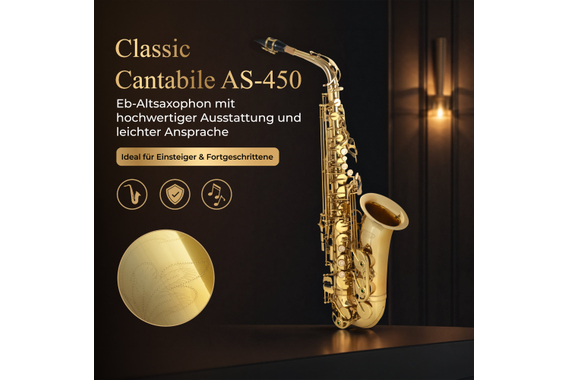 Classic Cantabile AS-450 Eb-Altsaxophon  - Retoure (Zustand: sehr gut) image 2