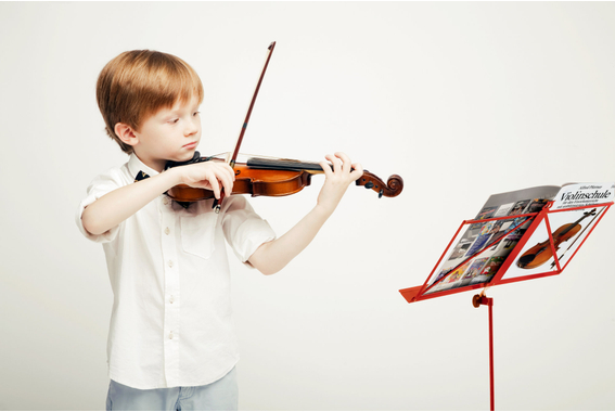 Classic Cantabile 100 Muziekstandaard Medium Rood image 2