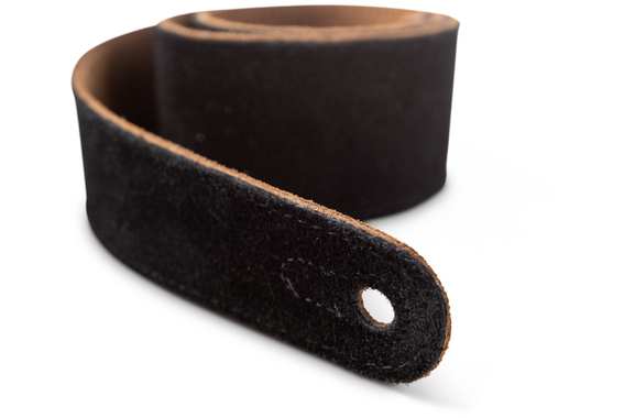 Taylor 2.5" Embroidered Suede Guitar Strap Black image 2