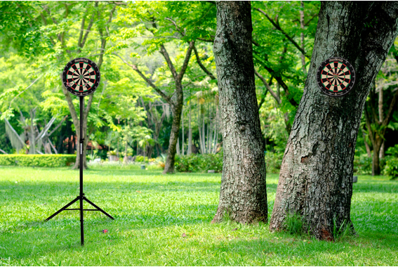 Stagecaptain DBS-1715 BullsEye Pro Dartschaal + Standaard Set Zwart image 2