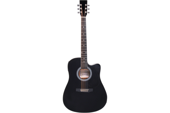 Classic Cantabile WS-10BK-CE Westerngitarre schwarz mit Tonabnehmer  - Retoure (Verpackungsschaden) image 2