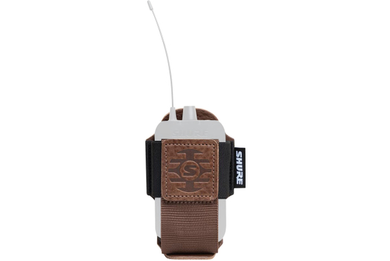 Shure SH-BODYPACK-PBN-L Wireless Transmitter Pouch Brown image 2