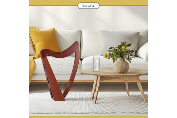 Avora Keltische Harfe Mahogany 23 Saiten   - Retoure (Zustand: sehr gut) image 2