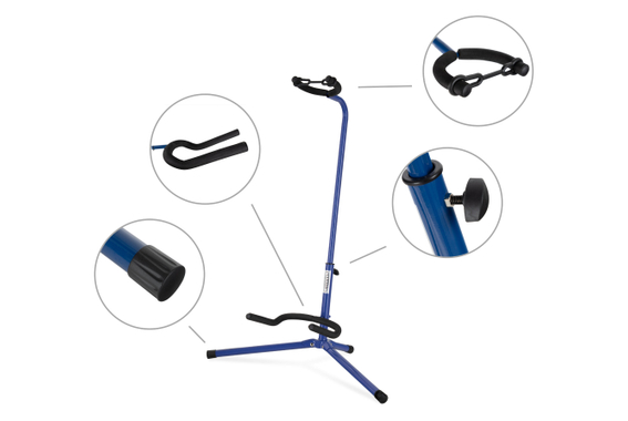 Classic Cantabile GS-30 BU Soporte para Guitarras (ligero) Azul image 2