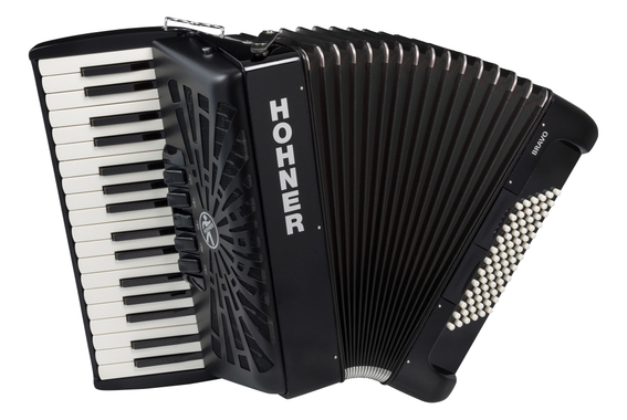 Hohner Bravo III 72 SilentKey Noir Starter Set image 2