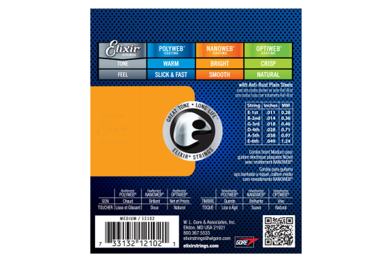 Elixir 12102 Electric Nanoweb Medium image 2