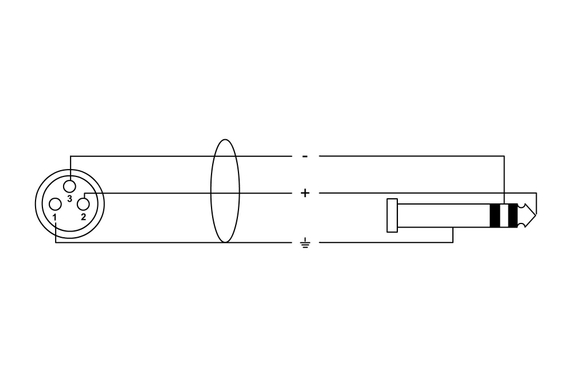 Cordial CIM 3 FV XLR/Klinken-Kabel 3 m image 2