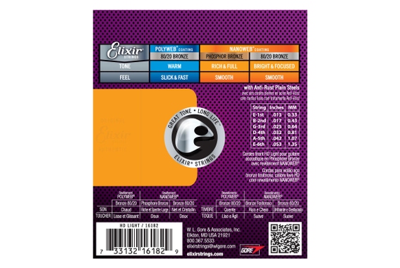 Elixir 16182 Akoestische Phosphor Nanoweb HD Light image 2