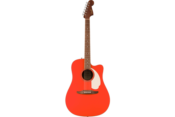 Fender California Standard Redondo CE Spruce Top Fiesta Red image 2