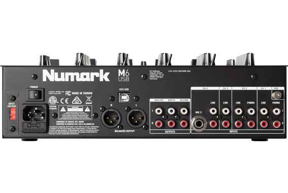 Numark M6 USB Black DJ-Mixer  - Retoure (Zustand: gut) image 2