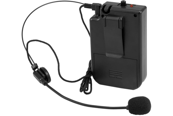 Omnitronic WAMS-10BT2 MK2 Bodypackzender Incl. Hoofdbeugelmicrofoon 863 MHz image 2