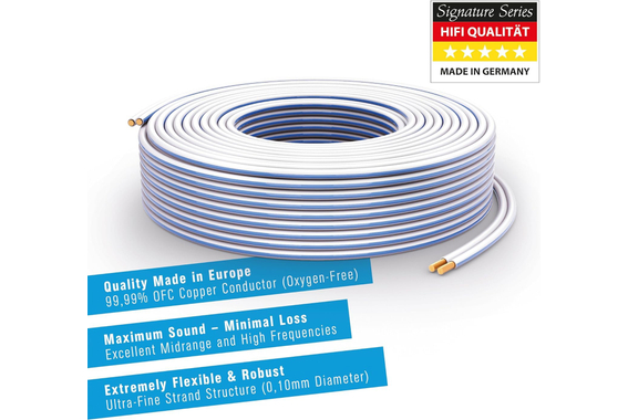 Cable de Altavoz PureLink OFC 2x2,50mm² 50m Blanco image 2