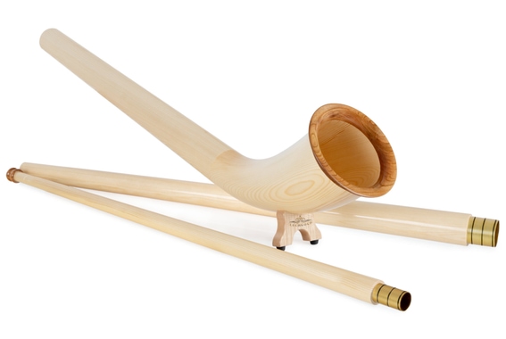 Lechgold Alphorn Natur F 360 cm 3-teilig  - Retoure (Zustand: sehr gut) image 2