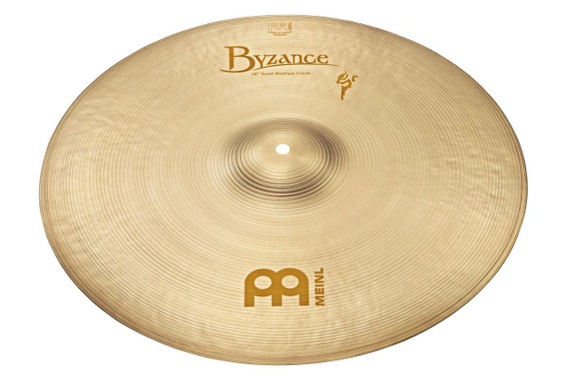 Meinl Byzance Vintage 18\" Medium Sand Crash Set Incluso Supporto Per Piatti Dritto image 2