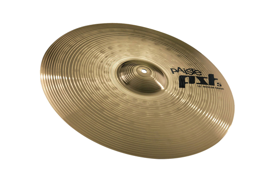 Paiste 18" PST 5 Medium Crash Bekkenset met rechte standaard image 2