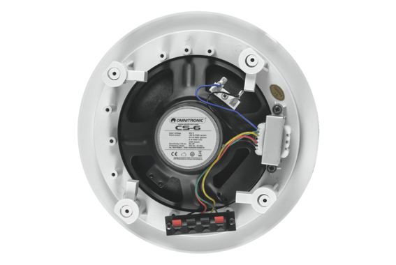 Omnitronic CS-6 Altoparlante da Soffitto Bianco image 2