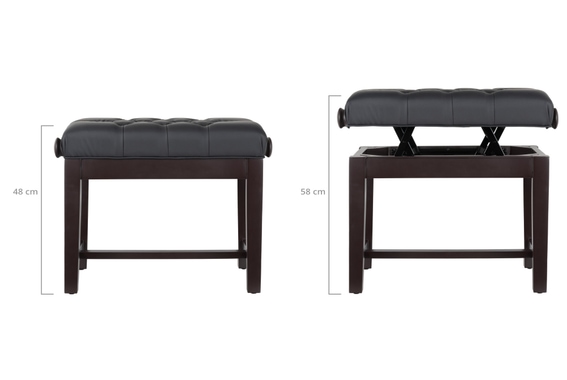 Classic Cantabile Pianobank Model X Rozenhout Mat image 2