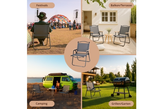 Stagecaptain CSH-67 Set Di 4 Sedie Pieghevoli Da Campeggio image 2