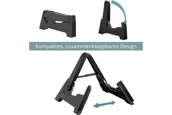 Rocktile GSF-2015S opvouwbare gitaarstandaard kunststof image 2