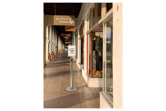 Stagecaptain PLS-200S Poteaux de Séparation Système de Guidage Piétons Argent Paire avec Support de Panneau image 2