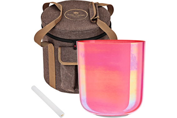 Meinl Sonic Energy ECSB75G3LPK Essence Kristallklangschale 7,5" Hals Chakra Lotus Pink image 2
