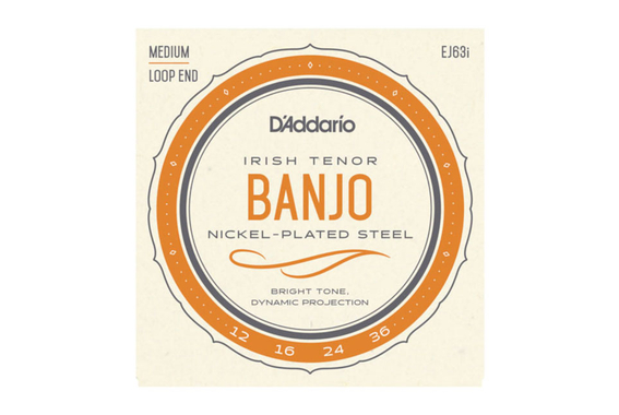 D'Addario EJ63i Irish Tenor Banjo 3x Set image 2