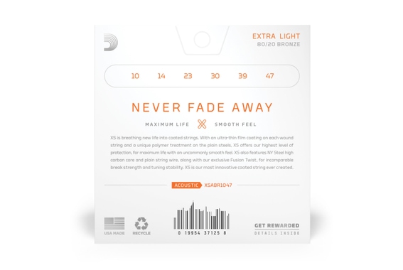 D'Addario XS 80/20 Bronze Coated 10-46 Extra Light image 2