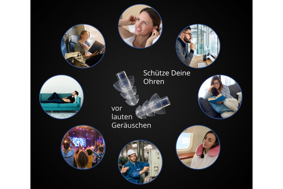 Pronomic E20 Gehoorbescherming Oordoppen 20dB 5x Set image 2