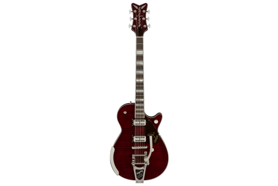 Gretsch G6134TFM-NH Nigel Hendroff Signature Penguin Dark Cherry Metallic Flame image 2