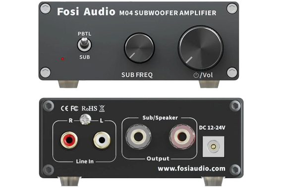 Fosi Audio M04 Amplificador Mono Para Subwoofer 100W image 2