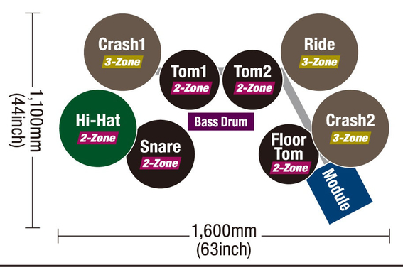 Yamaha DTX10K-M RW E-Drum Kit image 2