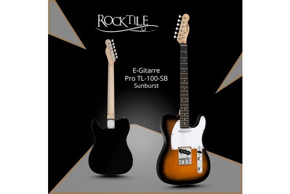 Rocktile Pro TL100-SB E-Gitarre 2-Tone Sunburst  - Retoure (Zustand: gut) image 2