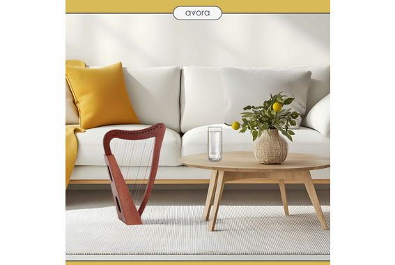 Avora Keltische Harfe 15 Saiten Mahogany  - Retoure (Zustand: sehr gut) image 2